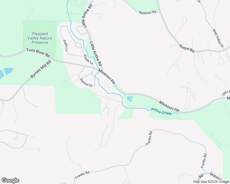 map of restaurants, bars, coffee shops, grocery stores, and more near 6409 Walnut Valley Drive in High Ridge