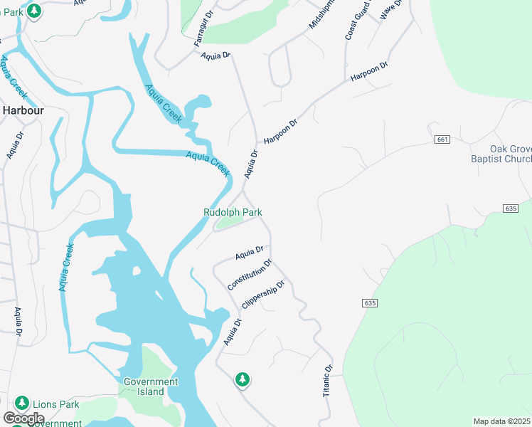 map of restaurants, bars, coffee shops, grocery stores, and more near 3100 Aquia Drive in Stafford