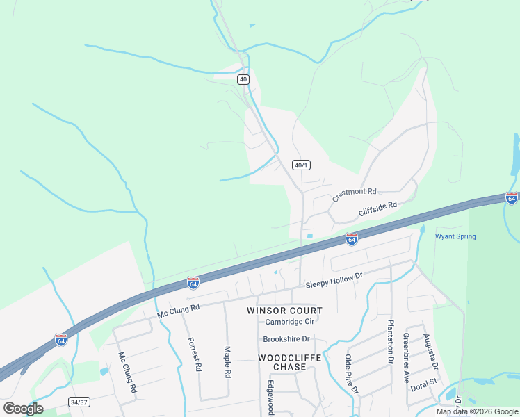 map of restaurants, bars, coffee shops, grocery stores, and more near 427 Cow Creek Road in Hurricane