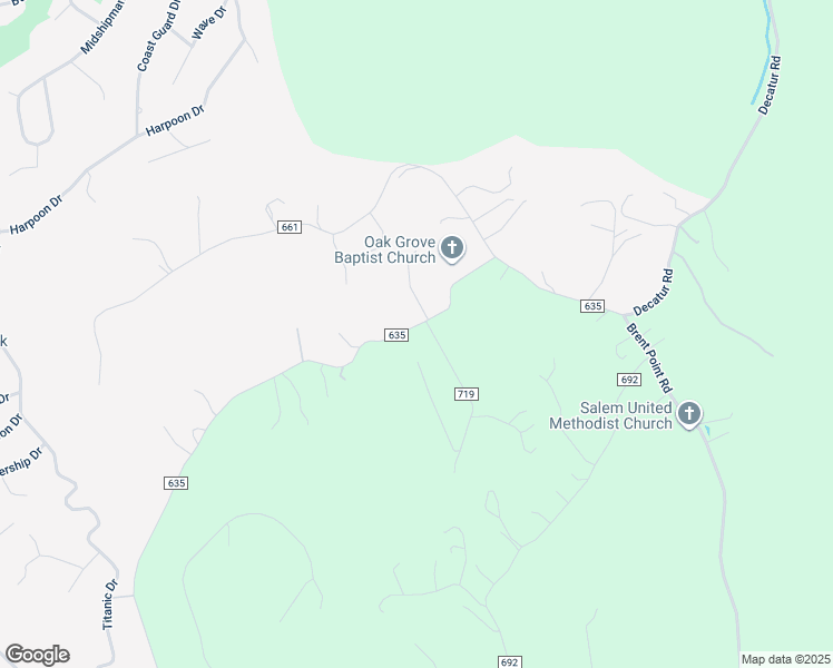 map of restaurants, bars, coffee shops, grocery stores, and more near 461 Decatur Road in Stafford