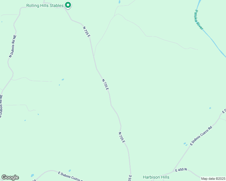 map of restaurants, bars, coffee shops, grocery stores, and more near 5162 North 735 East in Dubois