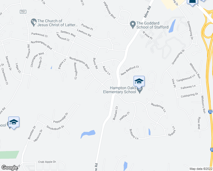 map of restaurants, bars, coffee shops, grocery stores, and more near 77 Northampton Blvd in Stafford