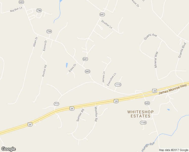 map of restaurants, bars, coffee shops, grocery stores, and more near 17653 North Merrimac Road in Culpeper