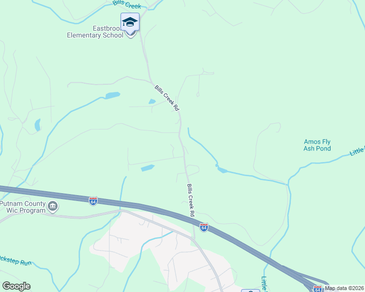 map of restaurants, bars, coffee shops, grocery stores, and more near 2077 Bills Creek Rd in Winfield