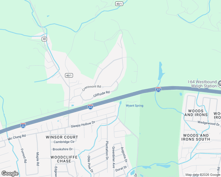 map of restaurants, bars, coffee shops, grocery stores, and more near 370 Crestmont Road in Hurricane