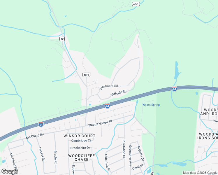 map of restaurants, bars, coffee shops, grocery stores, and more near 224 Crestmont Road in Hurricane