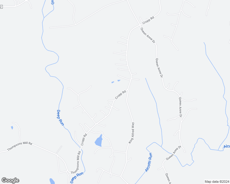 map of restaurants, bars, coffee shops, grocery stores, and more near 678 Cropp Road in Fredericksburg