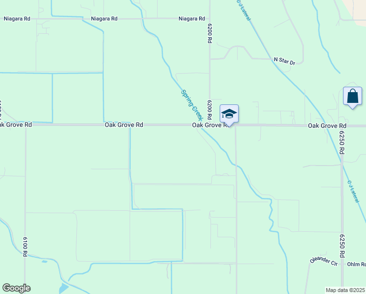 map of restaurants, bars, coffee shops, grocery stores, and more near 61868 Oak Grove Road in Montrose