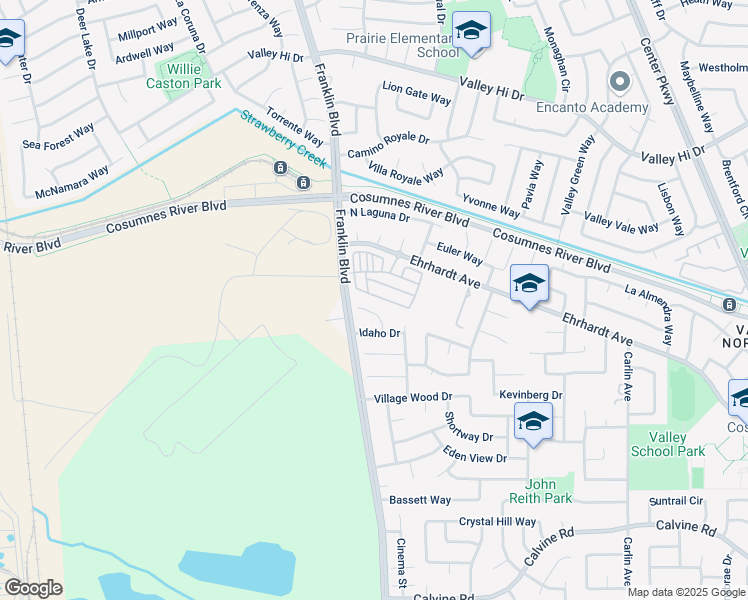 map of restaurants, bars, coffee shops, grocery stores, and more near 430 Ashwick Loop in Sacramento