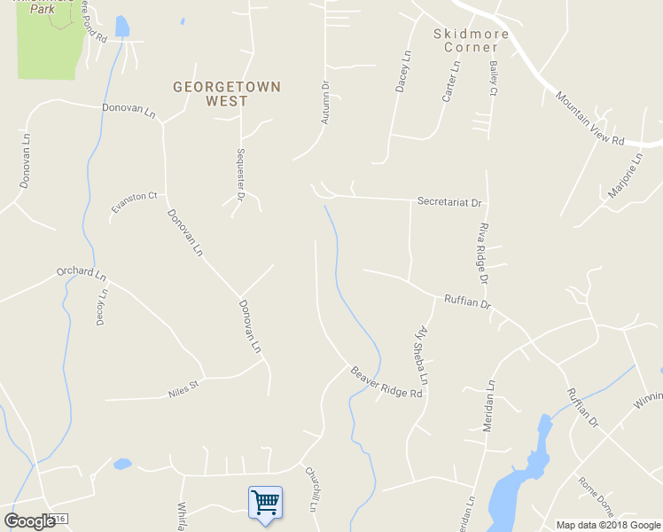 map of restaurants, bars, coffee shops, grocery stores, and more near 20 Beaver Ridge Road in Stafford