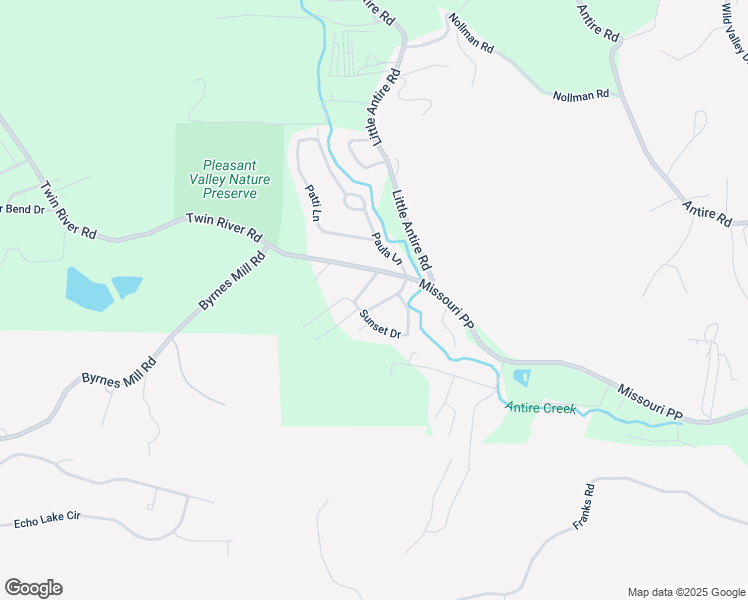 map of restaurants, bars, coffee shops, grocery stores, and more near 3017 East Rainbow Drive in High Ridge
