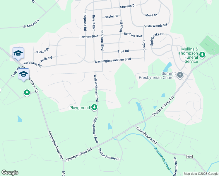 map of restaurants, bars, coffee shops, grocery stores, and more near 5 Irving Court in Stafford