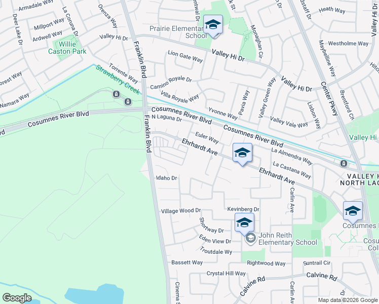 map of restaurants, bars, coffee shops, grocery stores, and more near 710 Ashwick Loop in Sacramento
