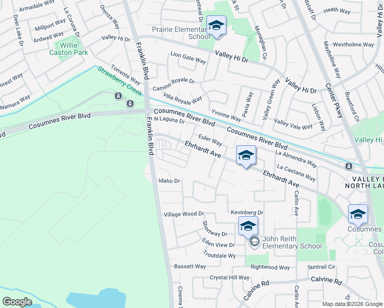 map of restaurants, bars, coffee shops, grocery stores, and more near 710 Ashwick Loop in Sacramento