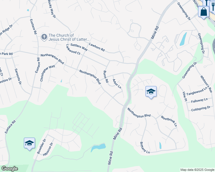 map of restaurants, bars, coffee shops, grocery stores, and more near 28 Burns Road in Stafford