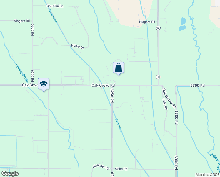map of restaurants, bars, coffee shops, grocery stores, and more near 16017 6250 Road in Montrose
