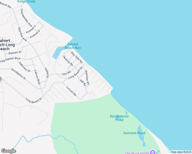 map of restaurants, bars, coffee shops, grocery stores, and more near 6541 Long Beach Drive in Saint Leonard