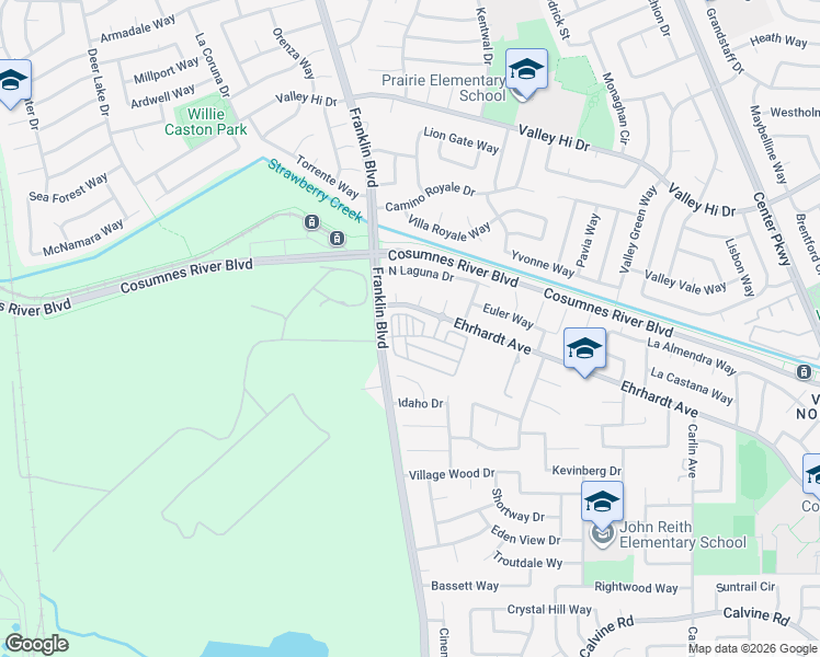 map of restaurants, bars, coffee shops, grocery stores, and more near 8218 Winterhead Lane in Sacramento