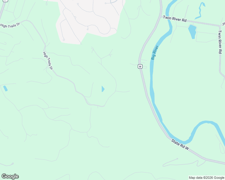 map of restaurants, bars, coffee shops, grocery stores, and more near 56 High Trails Drive in Eureka