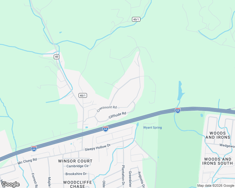 map of restaurants, bars, coffee shops, grocery stores, and more near 851 Crestmont Road in Hurricane
