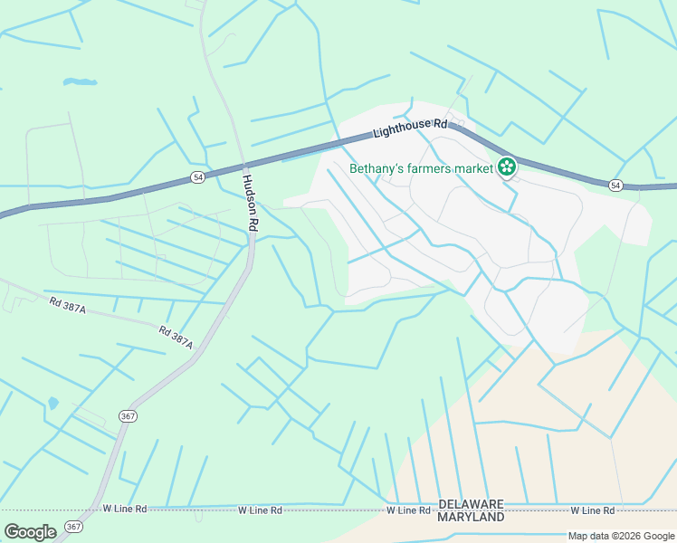 map of restaurants, bars, coffee shops, grocery stores, and more near 25095 Saltwater Circle in Selbyville