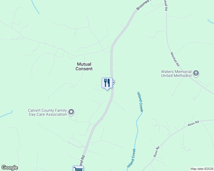 map of restaurants, bars, coffee shops, grocery stores, and more near 5715 Broomes Island Rd in Calvert