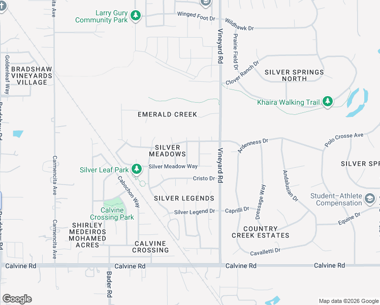 map of restaurants, bars, coffee shops, grocery stores, and more near 8191 Creek Estates Way in Sacramento