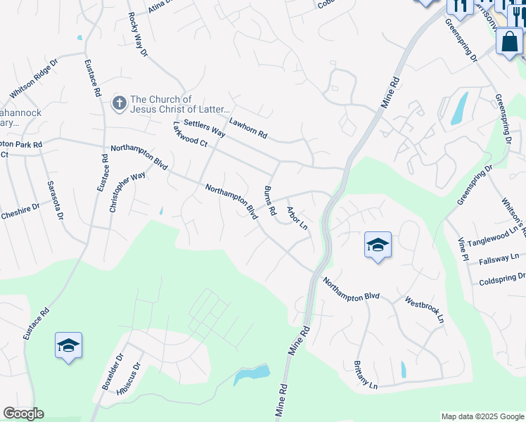 map of restaurants, bars, coffee shops, grocery stores, and more near 27 Cathedral Lane in Stafford