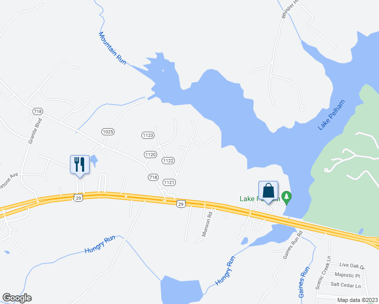 map of restaurants, bars, coffee shops, grocery stores, and more near 17395 Hawthorne Avenue in Culpeper