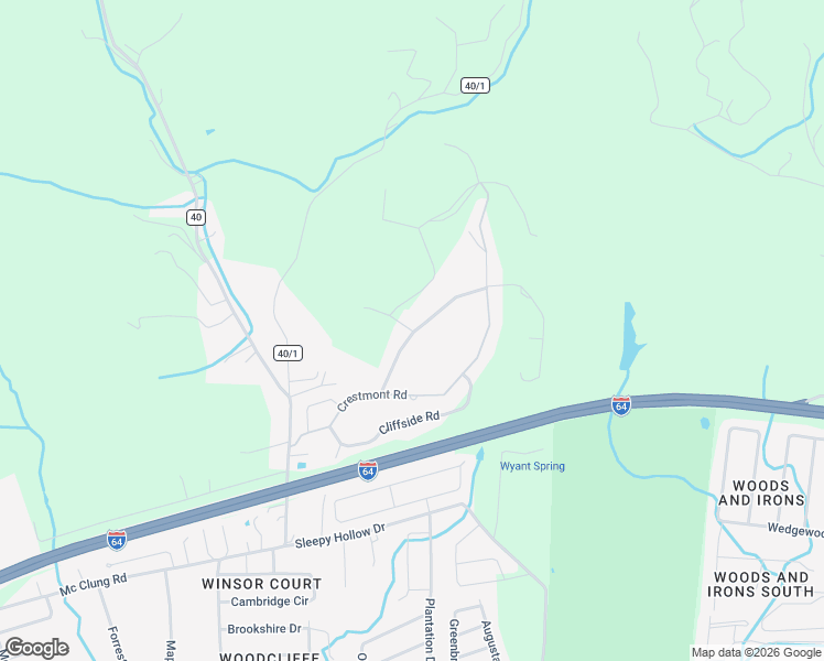 map of restaurants, bars, coffee shops, grocery stores, and more near 851 Crestmont Road in Hurricane