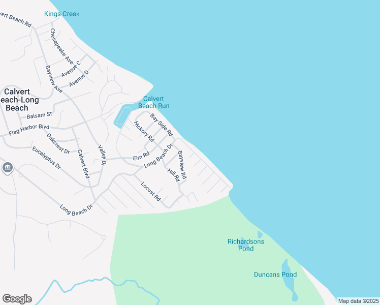 map of restaurants, bars, coffee shops, grocery stores, and more near 6519 Long Beach Drive in Saint Leonard