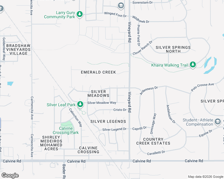 map of restaurants, bars, coffee shops, grocery stores, and more near 8191 Creek Estates Way in Sacramento