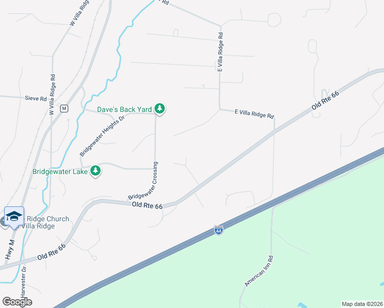 map of restaurants, bars, coffee shops, grocery stores, and more near 9 Dover Lane in Villa Ridge