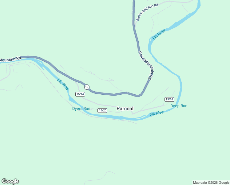 map of restaurants, bars, coffee shops, grocery stores, and more near 1349 Point Mountain Road in Webster Springs