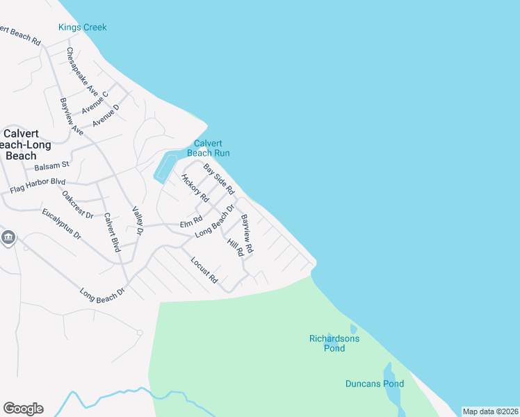 map of restaurants, bars, coffee shops, grocery stores, and more near 6510 Long Beach Drive in Saint Leonard