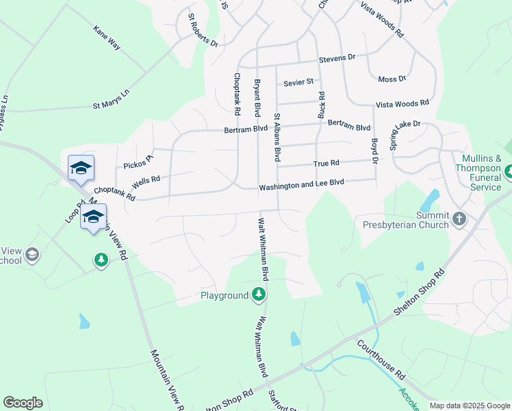 map of restaurants, bars, coffee shops, grocery stores, and more near 8 Montgomery Drive in Stafford