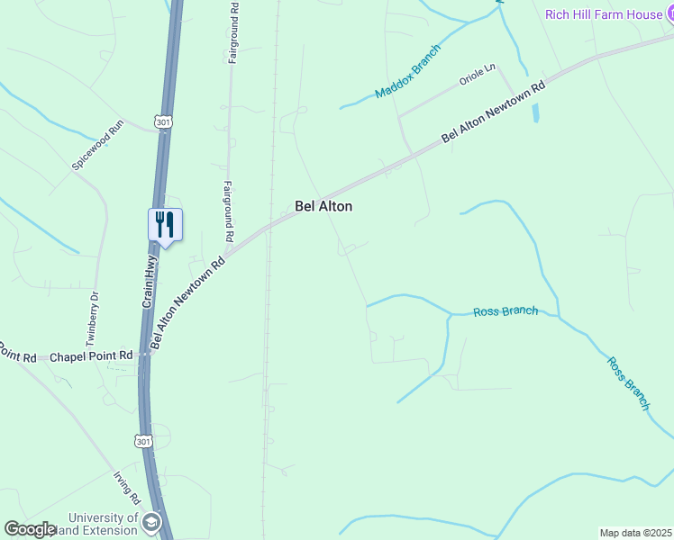 map of restaurants, bars, coffee shops, grocery stores, and more near 9125 5th Street in Bel Alton