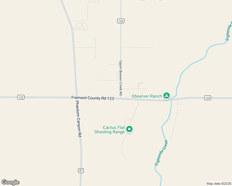 map of restaurants, bars, coffee shops, grocery stores, and more near 4199 County Road 123 in Penrose