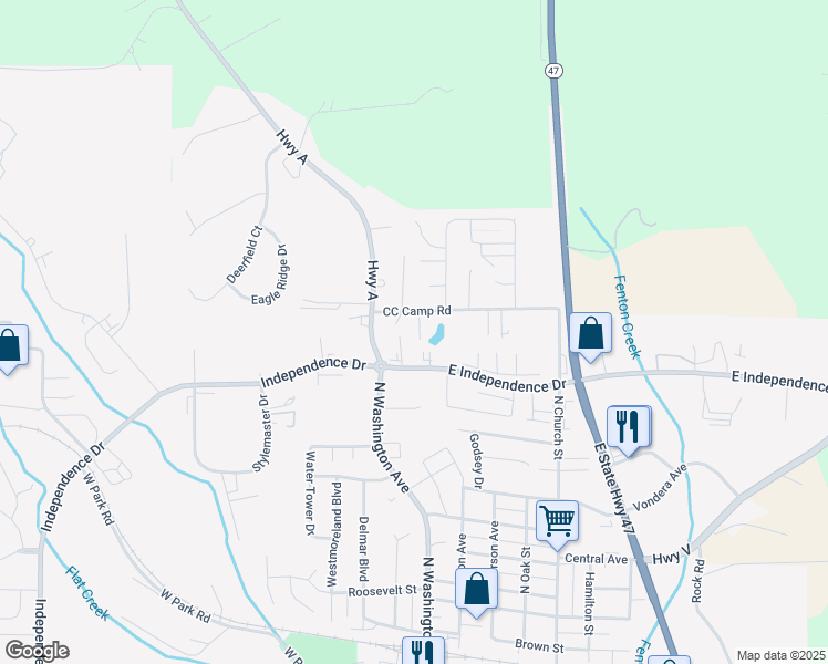 map of restaurants, bars, coffee shops, grocery stores, and more near 3 Laura Court in Union