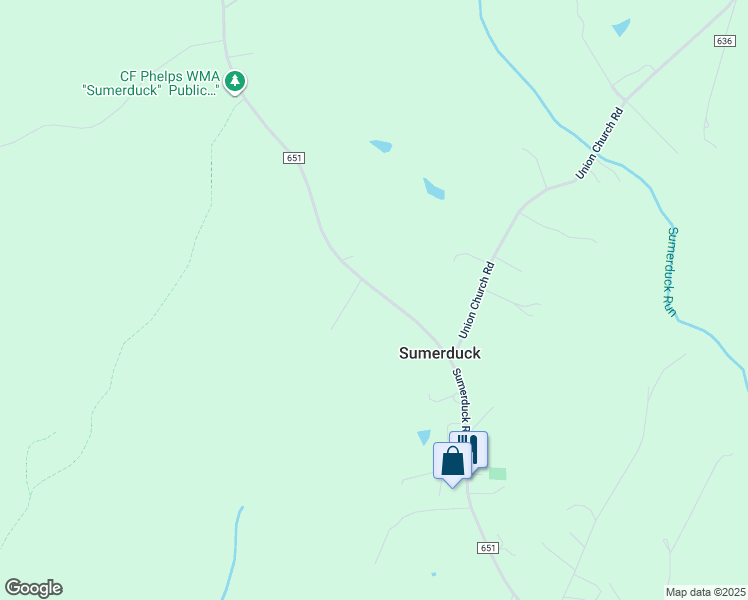 map of restaurants, bars, coffee shops, grocery stores, and more near 5483 Sumerduck Road in Sumerduck