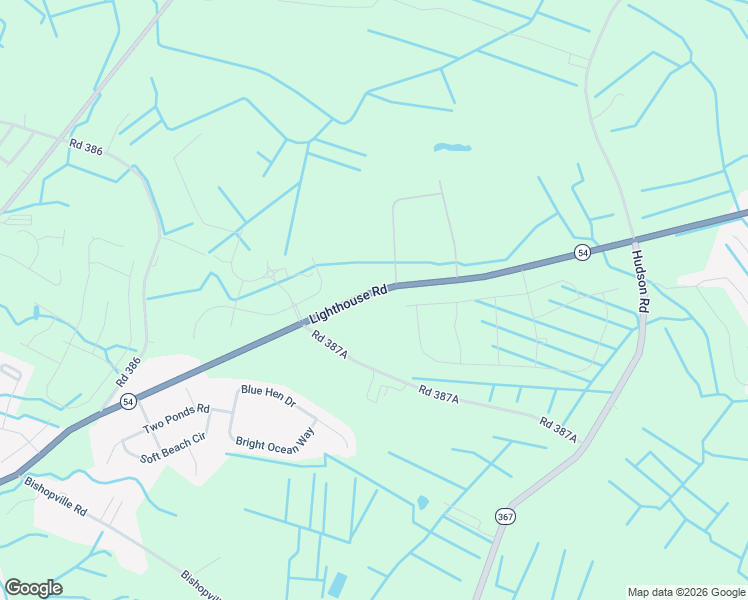 map of restaurants, bars, coffee shops, grocery stores, and more near 32126 Lighthouse Road in Selbyville