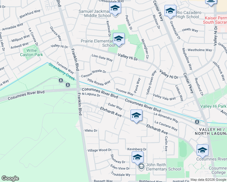 map of restaurants, bars, coffee shops, grocery stores, and more near 19 Bolinas Court in Sacramento