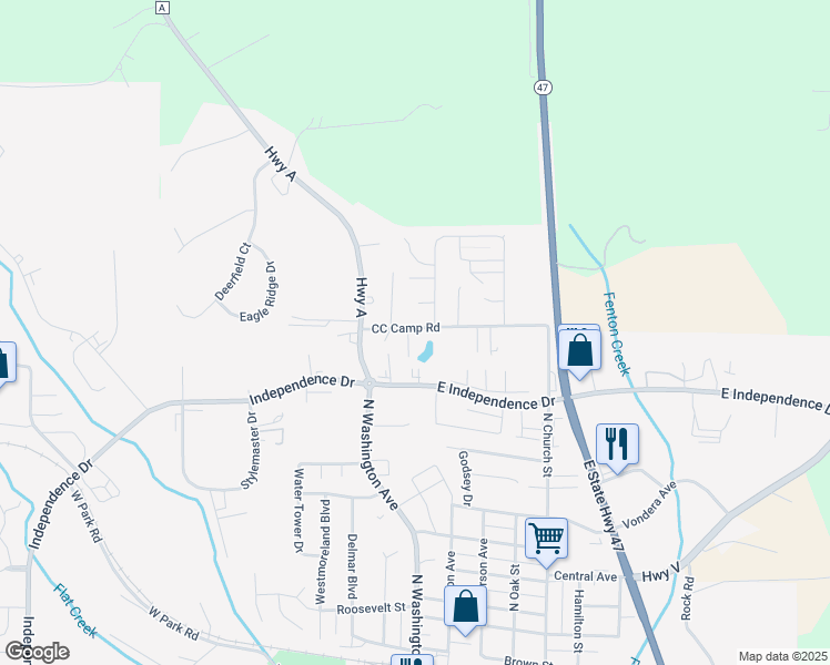 map of restaurants, bars, coffee shops, grocery stores, and more near 3 Laura Court in Union