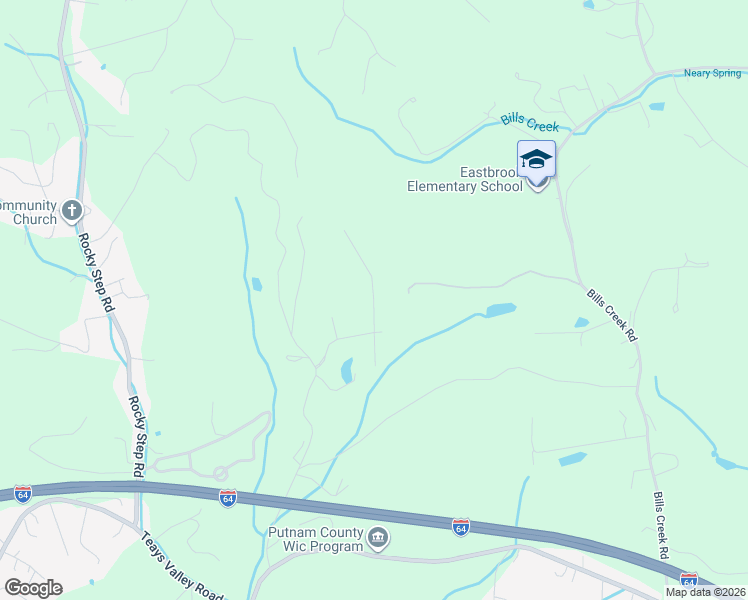 map of restaurants, bars, coffee shops, grocery stores, and more near Windy Meadow Court in Putnam County