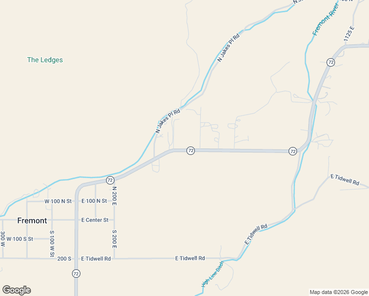 map of restaurants, bars, coffee shops, grocery stores, and more near 676 Utah 72 in Fremont