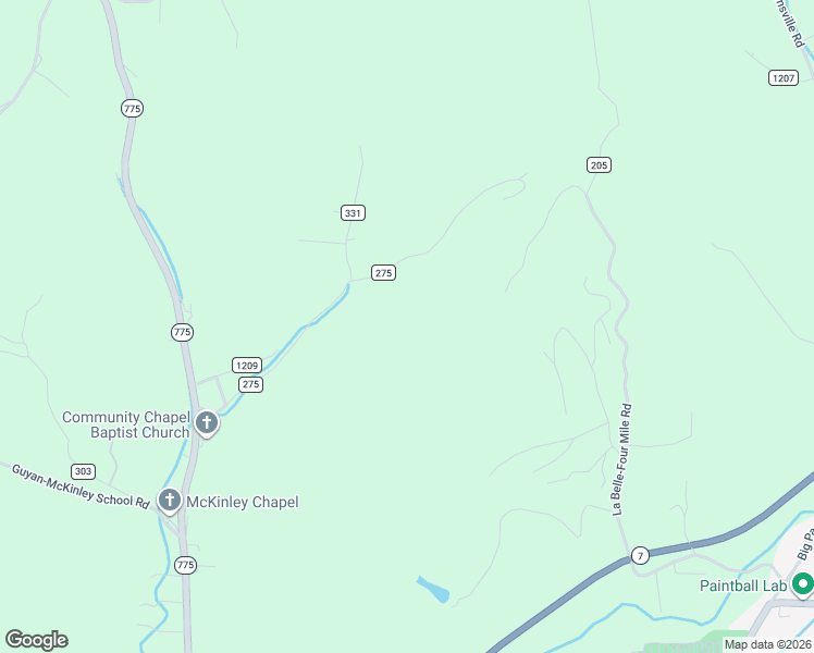 map of restaurants, bars, coffee shops, grocery stores, and more near 598 Township Road 275 in Proctorville