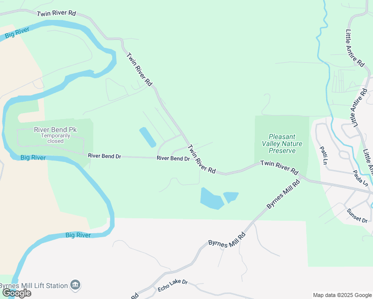 map of restaurants, bars, coffee shops, grocery stores, and more near 25 West Osage Drive in Eureka