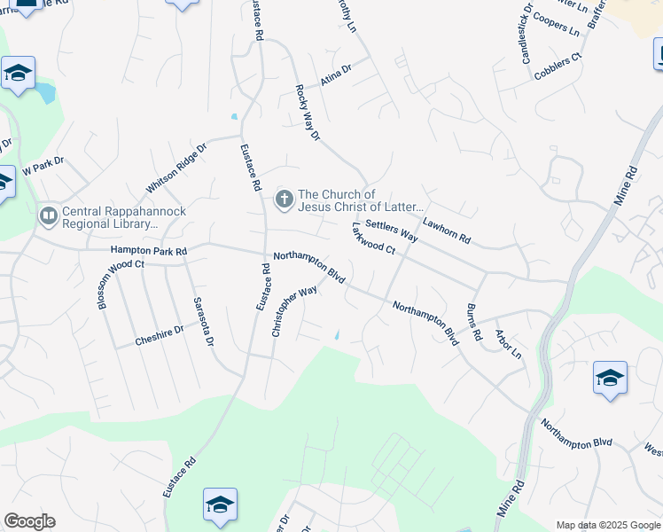 map of restaurants, bars, coffee shops, grocery stores, and more near 29 Northampton Boulevard in Stafford