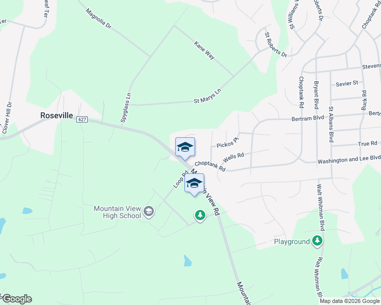 map of restaurants, bars, coffee shops, grocery stores, and more near 26 Crawford Lane in Stafford