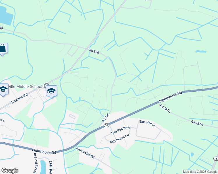 map of restaurants, bars, coffee shops, grocery stores, and more near 38436 Yawl Court in Selbyville